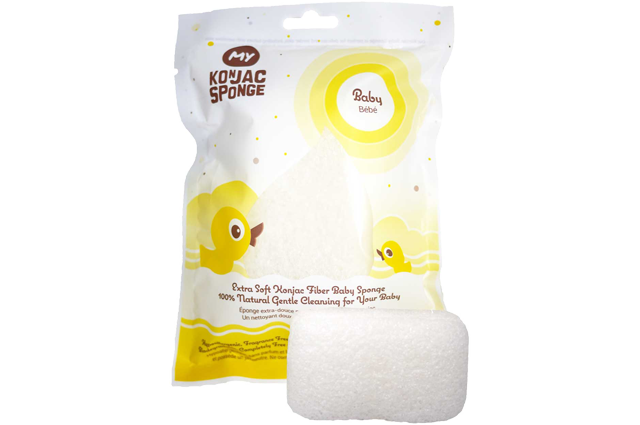 Baby Bath Sponge - My Konjac Sponge - All Natural Luxurious Konjac Sponge